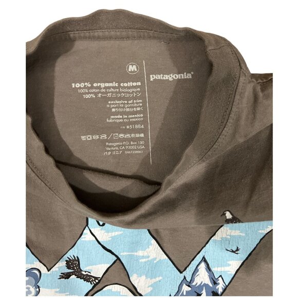 PATAGONIA shirt mens MEDIUM tan long sleeve Outdoor Camping - Picture 4 of 7